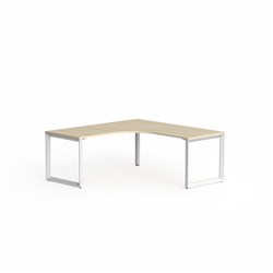 OLG Anvil 90Deg Workstation Right Hand Return 1800/1800W x 750D x 730mmH Maple/White