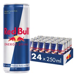 Red Bull 250ml Energy Drink Can Pack Of 24 
