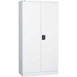 Rapidline Go Swing Door Steel Cupboard 910W x 450D x 1830mmH Assembled White