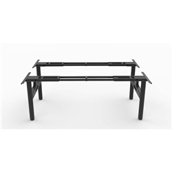 Rapidline Halo Static Back To Back Workstation Frame Only 1100-1800Wx1280Dx705mmH Black