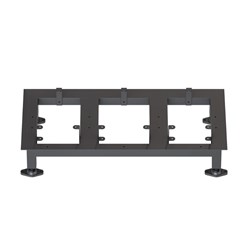 Rapidline Locker Stand 895W x 455D x 150mmH Black 