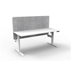 Rapidline Boost Light Single Sided Workstation Grey Eco Screen 1200W x 620-1270mmH W/W