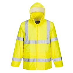 Portwest Hi-Vis Rain Jacket Large Yellow 