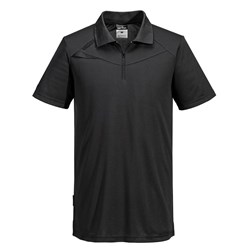 Portwest DX4 Polo Shirt Short Sleeve 2XL Black 
