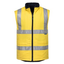 Portwest Hi-Vis Reversible Vest Large Yellow 