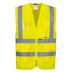 Portwest Hi-Vis Executive Vest Medium Yellow 