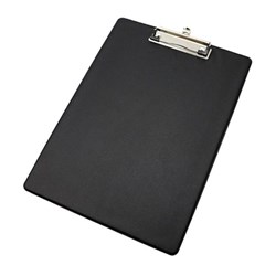 Bibbulmun PVC Clipfolder A4 Black 