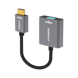 Mbeat ToughLink HDMI To VGA Adapter 15cm Grey 