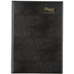 Cumberland Elegant Diary A4 Day To Page Black