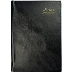 Cumberland Norwich Financial Year Diary A4 Day To Page Black