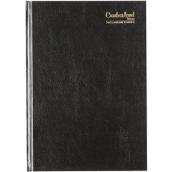 CUMBERLAND CLASSIC DIARY Day To Page Casebound A5 Black