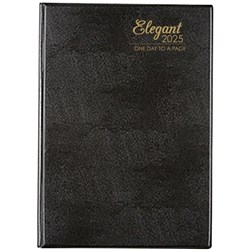 Cumberland Elegant Diary A5 Day To Page Black