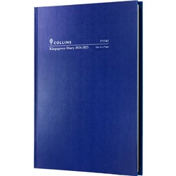 Collins Kingsgrove Financial Year Diary A4 Day to Page Blue