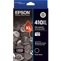 Epson 410XL Claria Premium Ink Cartridge High Yield Photo Black