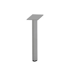 Rapidline Rapid Span Corner Workstation Square Pole For Legs And Modesty Panel Silver