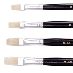 Jasart Hog Bristle Series 577 Flat Brushes Size 14