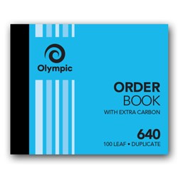 Olympic 640 Carbon Book Duplicate 100x125mm Order 100 Leaf