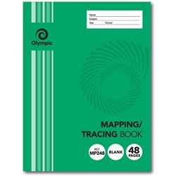 Olympic Mapping Tracing Book MP248 225x175mm Blank 48 Page   