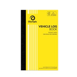 Olympic Vehicle Log Book Pocket 110x180mm 64 Pages 