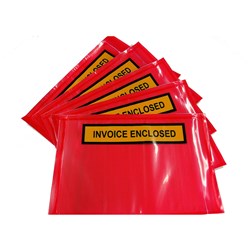 Stylus Packaging Envelopes 7022 115 x 165mm Invoice Enclosed Red Box Of 1000