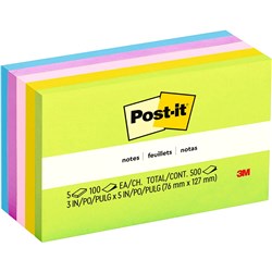 POST IT 655 5UC NOTES ULTRA Prem Colours 100Shts 76x127mm 