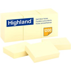 HIGHLAND 6539 NOTES Recycled Yellow 36mm X 480mm 