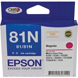 Epson 81/81N Claria Ink Cartridge High Yield Magenta