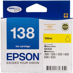Epson 138 Ink Cartridge High Yield Yellow