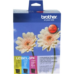 Brother LC-39CL Ink Cartridge Colour Value Pack CMY