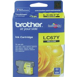 Brother LC-67Y Ink Cartridge Yellow