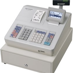 Sharp XE-A207W Cash Register With Raised Keyboard White