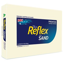 Reflex Copy Paper Tinted A4 80gsm Sand Ream of 500