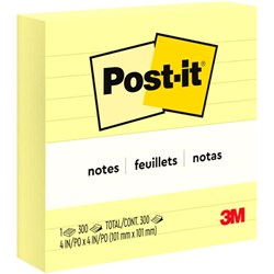 Post-It 675-YL Notes Original 98x98mm Lined Yellow  