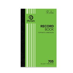 Olympic 705 Carbonless Book Triplicate 200x125mm Record 50 Leaf