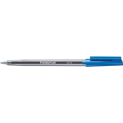 Staedtler 430 Stick Ballpoint Pen Medium 1mm Blue  