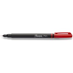 Sharpie Fineliner Pen Permanent 0.4mm Red