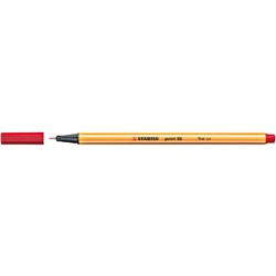 Stabilo Point 88 Fineliner Pen Fine 0.4mm Red 