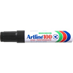 Artline 100 Jumbo Permanent Marker Chisel 12mm Black 