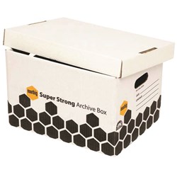 Marbig Enviro Super Strong Archive Box 320W x 420D x 260mmH White