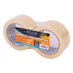 Nachi 0936 Hand Tearable Packaging Tape 48mm x 50m  Clear Pack of 2