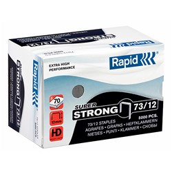 Rapid Staples Super Strong 73/12 Box Of 5000 