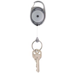 Rexel Snap Lock Key Holder Retractable 60cm Charcoal 