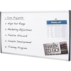 Quartet Arc Cubicle Whiteboard 760 x 460mm Aluminium Frame 