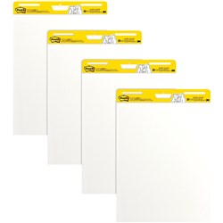 Post-It 559-VAD Easel Pad Self Stick 635x775mm Value Pack White 30 Sheet Pad Pack of 4