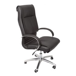 Rapidline CL820 Executive High Back Chair With Arms Black PU 