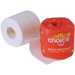 Office Choice Toilet Paper Rolls 2 Ply Carton Of 48 