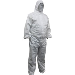 Maxisafe Disposable Coveralls Polypropylene Medium White 