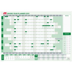 SASCO ENVIRO YEAR PLANNER 100% Recycled 870x610mm 