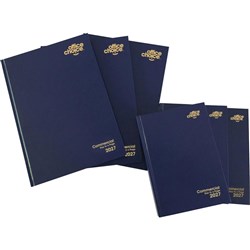 Office Choice Commercial Diary A4 Day To A Page Blue 