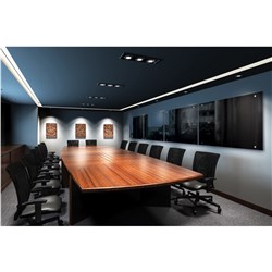 Visionchart Lumiere Glass Board 1200x600mm Black  